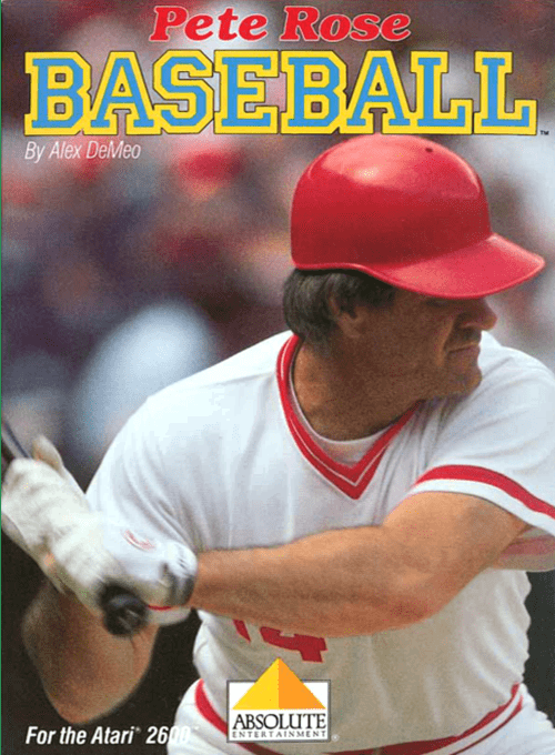 Pete Rose Baseball box art for Atari 2600